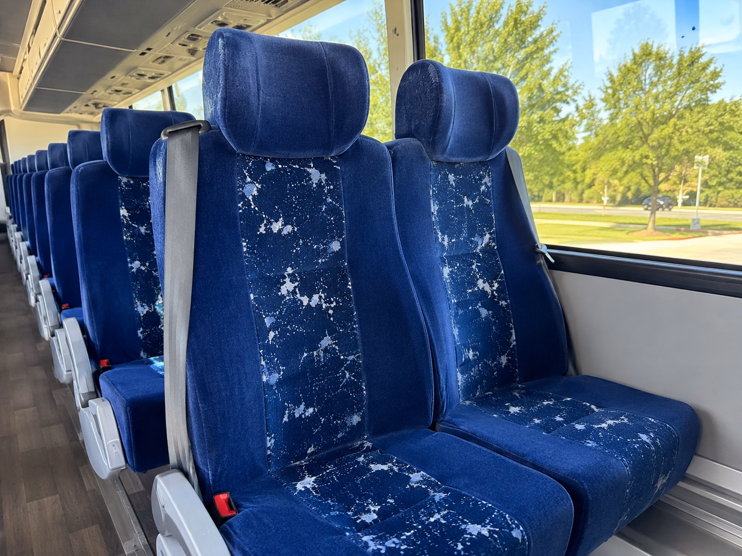 blaine charter bus interior