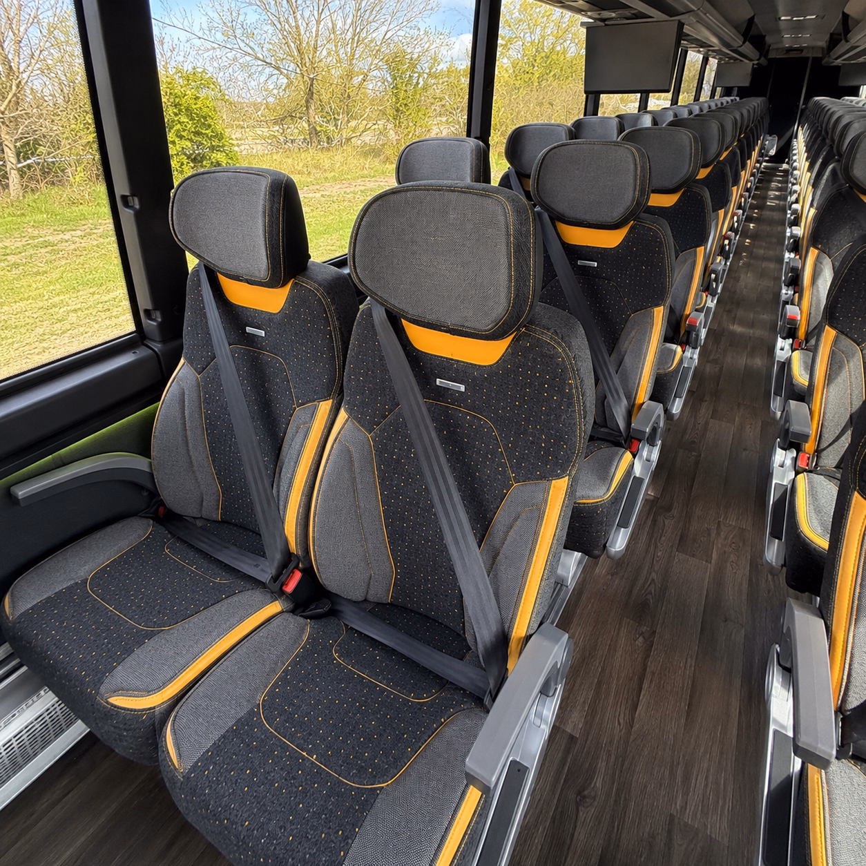 lakeville short and long distance charter bus rentals for lakeville teams and fans