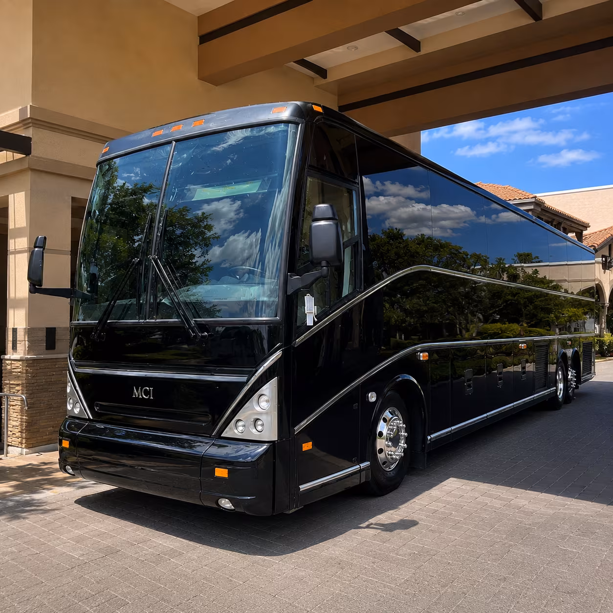 maple grove charter bus rental exterior