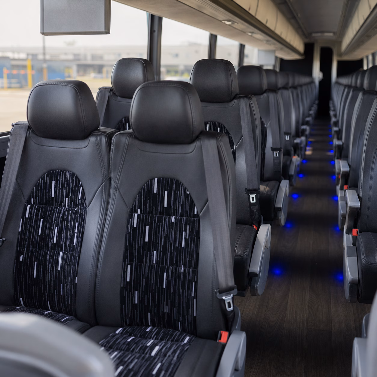 minneapolis charter bus rental inside