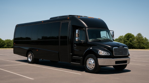 Exterior of Charter Bus Company Saint Paul's 25 Passenger Mini bus in Saint Paul