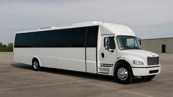 Exterior of Charter Bus Company Saint Paul's 30 Passenger Minibus in Saint Paul