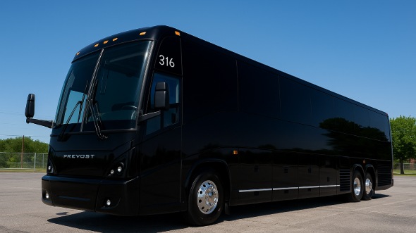 Exterior of Charter Bus Company Saint Paul's 50 Passenger Charter Bus in Saint Paul