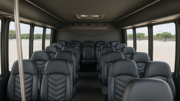 blaine 20 passenger minibus inside