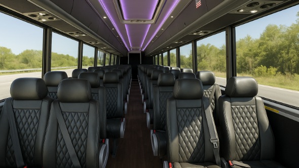 blaine 25 passenger minibus inside