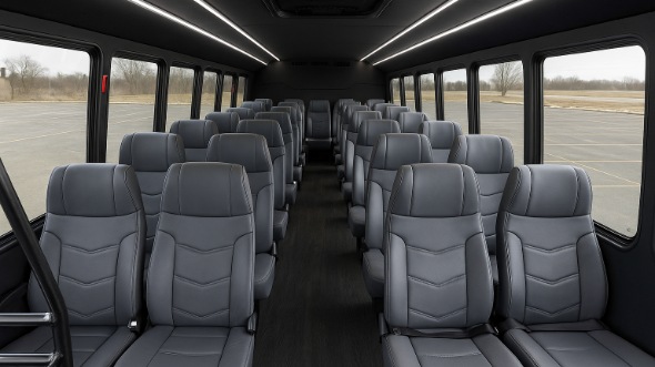 blaine 28 passenger minibus inside