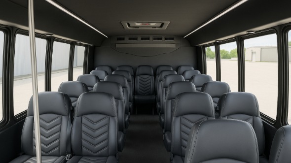 blaine 35 passenger minibus inside