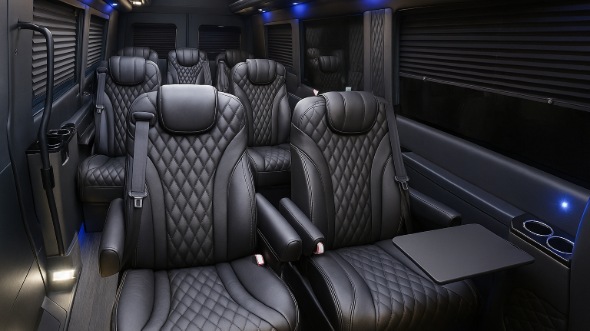 blaine sprinter van with driver inside