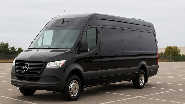 Exterior of Charter Bus Company Saint Paul's Sprinter Limo in Saint Paul