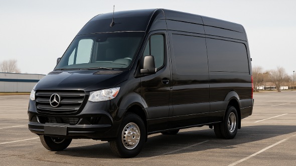 Exterior of Charter Bus Company Saint Paul's Sprinter Van Rental With Driver in Saint Paul